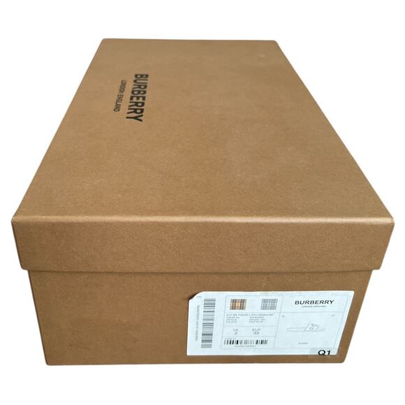 Burberry Blue Furley Logo-Embellished Sandals, IT35/US5 - Picture 14 of 16